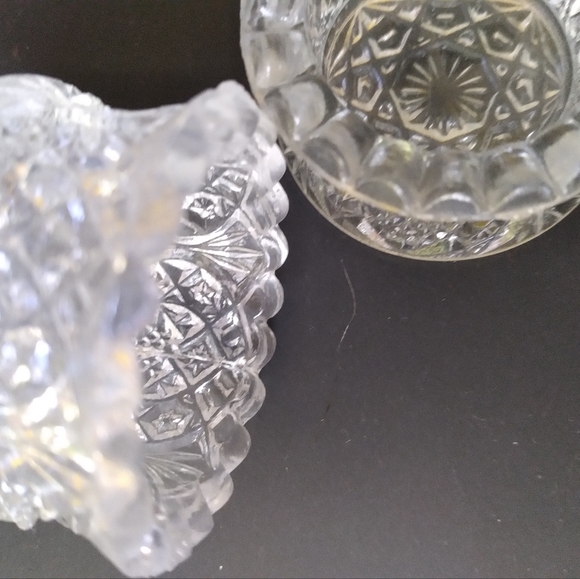 Antique STYLE Pattern Salt Cellars by The Higbee Glass Co. circa 1910-1915… - Picture 11 of 13